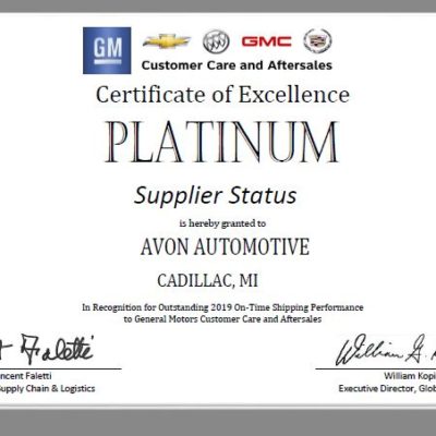 Award General Motors 