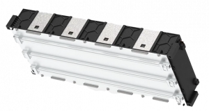 Cooled plate plastic module
